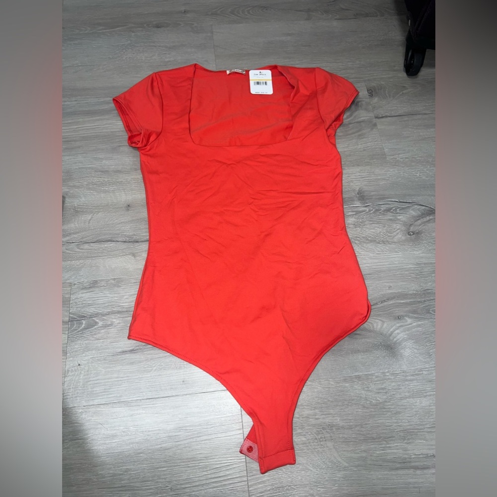 Free People red bodysuit